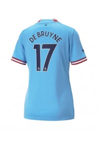 Fotbalové Dres Manchester City Kevin De Bruyne #17 Dámské Domácí Oblečení 2022-23 Krátký Rukáv
